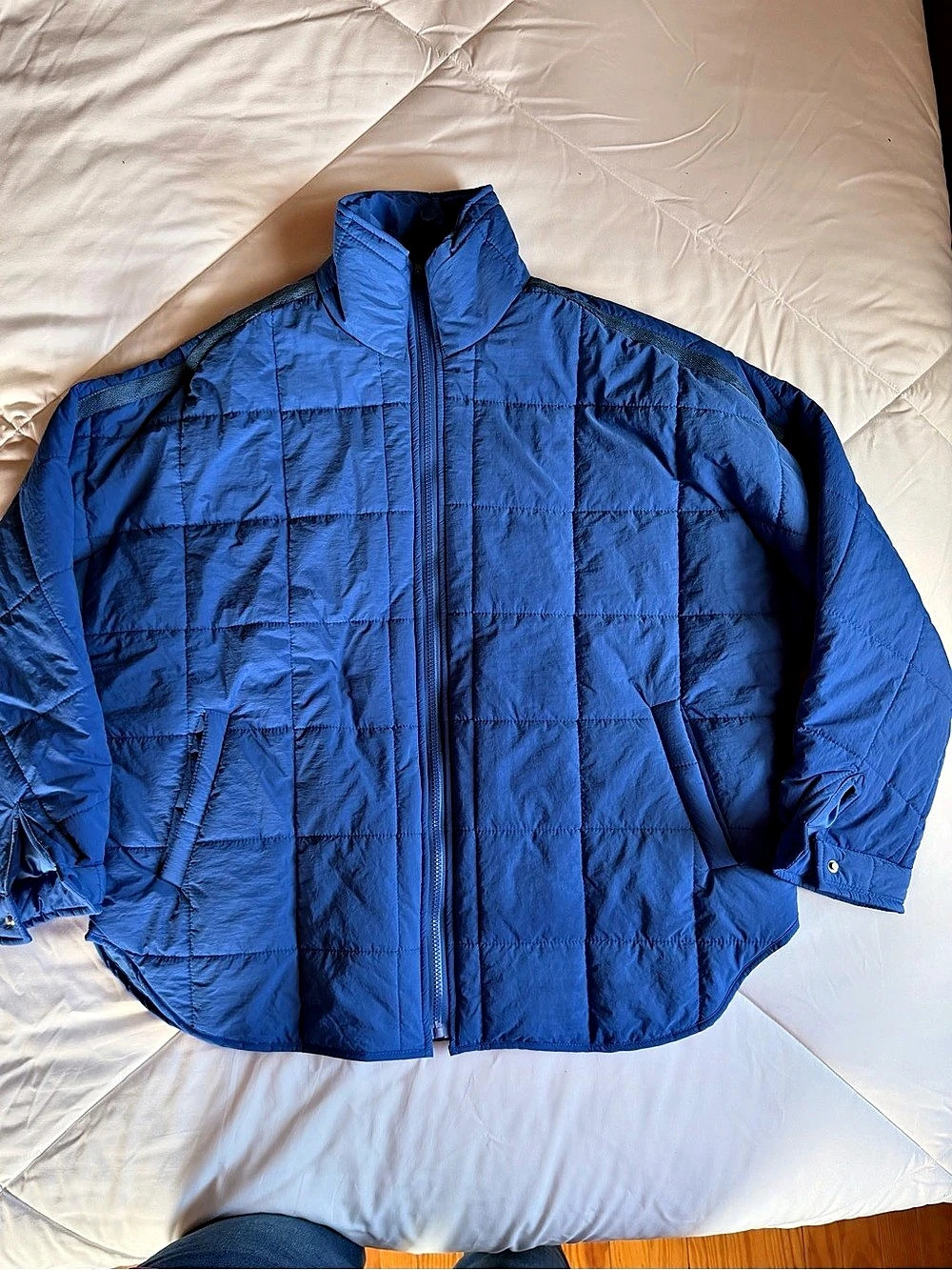 Blue Quilted Puffer Jacket Size XL